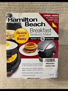 Hamilton Beach Breakfast Sandwich Maker - Red/Black